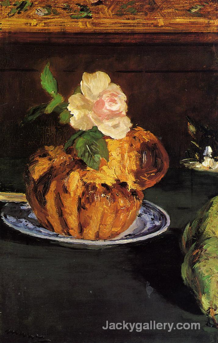 Still Life with Brioche by Edouard Manet paintings reproduction